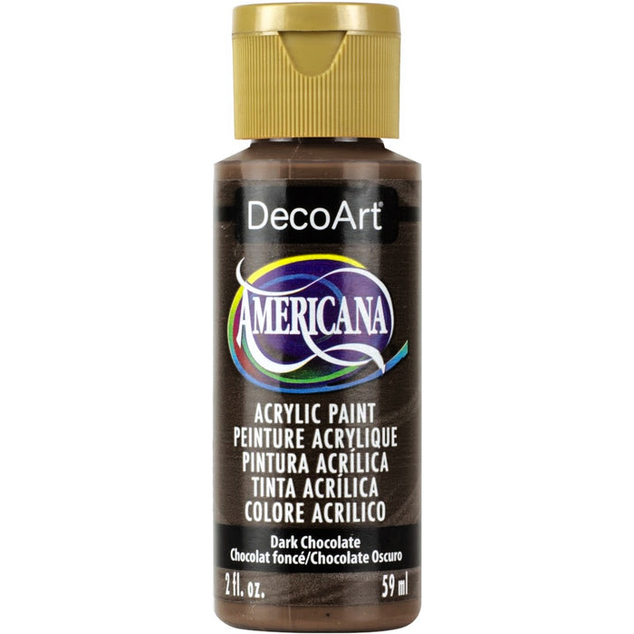 DECOART AMERICANA ACRYLIC PAINT 2OZ -DARK CHOCOLATE - DA065