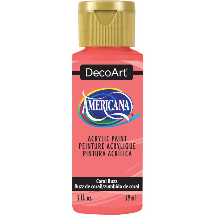 DECOART AMERICANA ACRYLIC PAINT CORAL BUZZ - DA427
