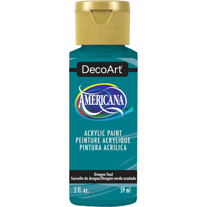 DECOART AMERICANA ACRYLIC PAINT DRAGON TEAL - DA433