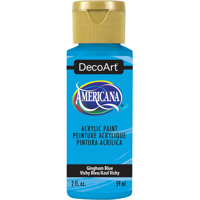 DECOART AMERICANA ACRYLIC PAINT GINGHAM BLUE - DA434