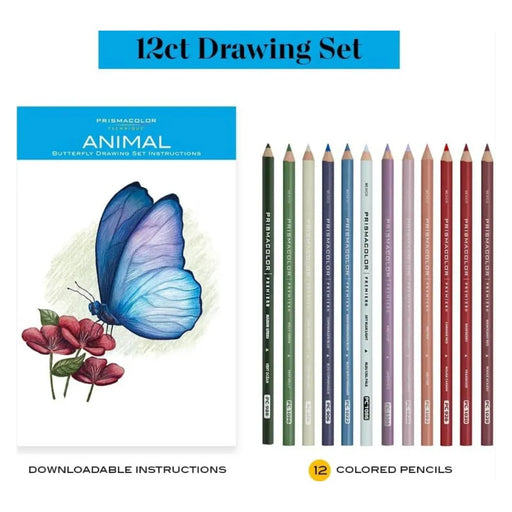 PRISMACOLOR PREMIER PENCIL  ANIMAL DRAWING SET 12 - PC2199770
