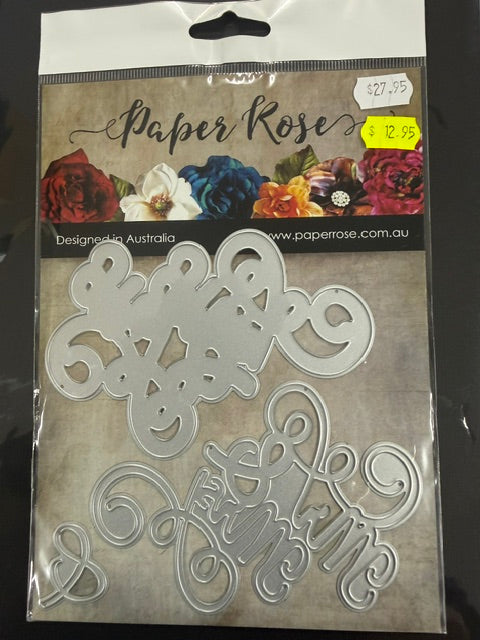 PAPER ROSE DIE MR AND MRS - 17643