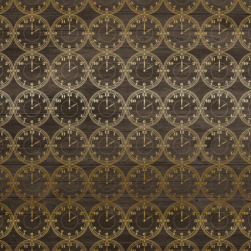 ECHO PARK12X12 PAPER PINSTRIPES CLOCK FOIL - PS104051