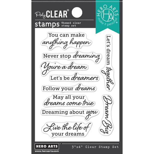 STAMPS HERO ARTS CLEAR DREAM MESSAGES - CM607