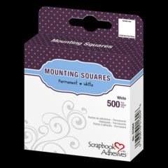 3L SCRAPBOOK ADHESIVES MOUNTING SQUARES WHITE PERM - 3L01604