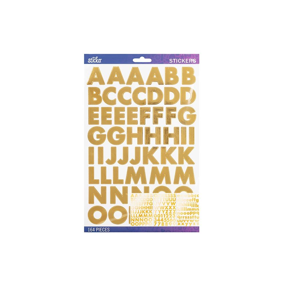 EK Success > Gold Glitter Foam - Sticko Alphabet Stickers: A Cherry On Top