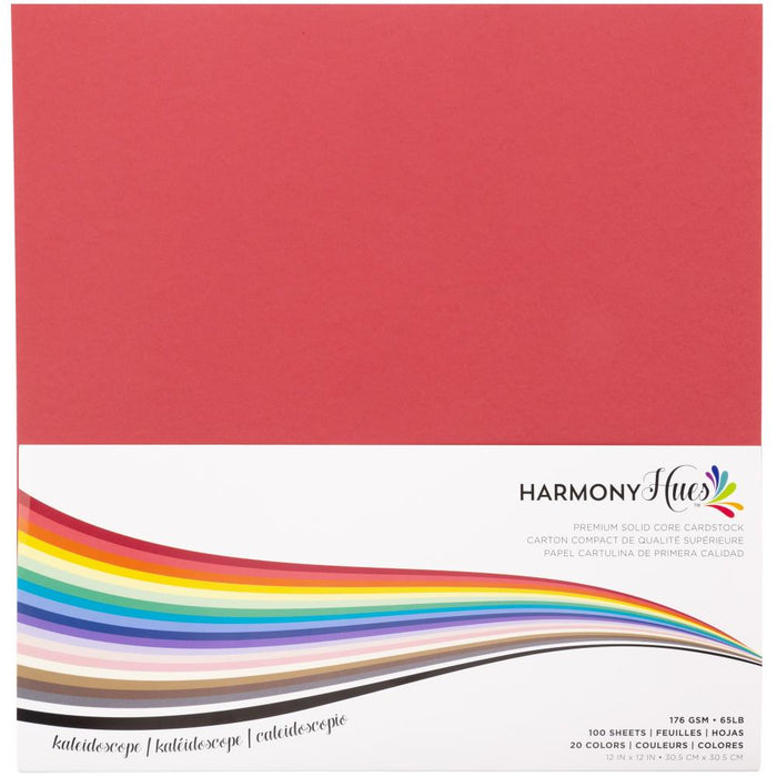 HARMONY HUES 12 X 12 CARDSTOCK KALIDOSCPE PKT 100 176GMS- H27416