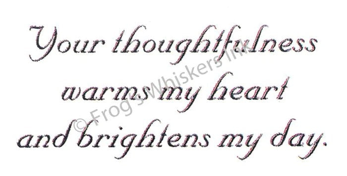 FROG'S WHISKERS STAMPS - YOUR THOUGHTFULNESS - CC01115
