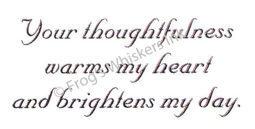 FROG'S WHISKERS STAMPS - YOUR THOUGHTFULNESS - CC01115