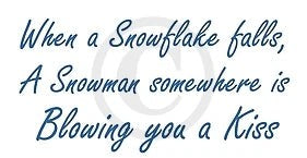 FROG'S WHISKERS INK STAMP - SNOWMAN KISSES - CD1291