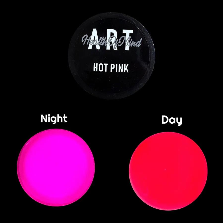 HEALTH OF MIND ART GLOW PASTES HOT PINK - GPHP