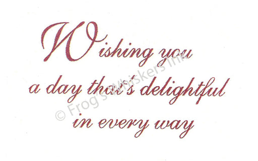 ROSEWOOD CLEAR STAMP WISHING YOU  - C843