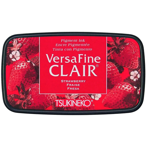TSUKINEKO VERSA FINE CLAIR STAMP PAD STRAWBERRY FRAISE (PRE ORDER NOW DELIVERY EARLY JUNE 24) - VF-CLA-202