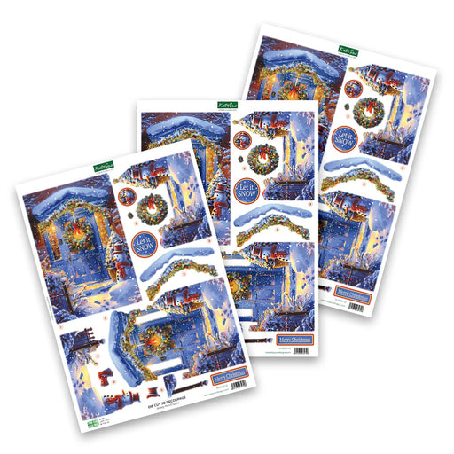 KATY SUE DIE CUTS SNOWY PORCH SCENE  - DCD712