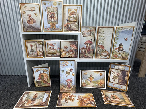 MICHELLE'S STAMPERIA WHISPERING WOOD CARD KIT 10   - MICHELLE KIT 10