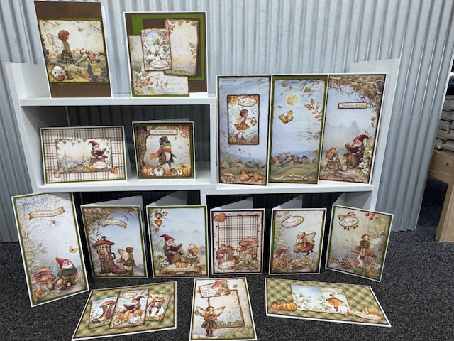 MICHELLE'S STAMPERIA WHISPERING WOOD CARD KIT 9   - MICHELLE KIT 9