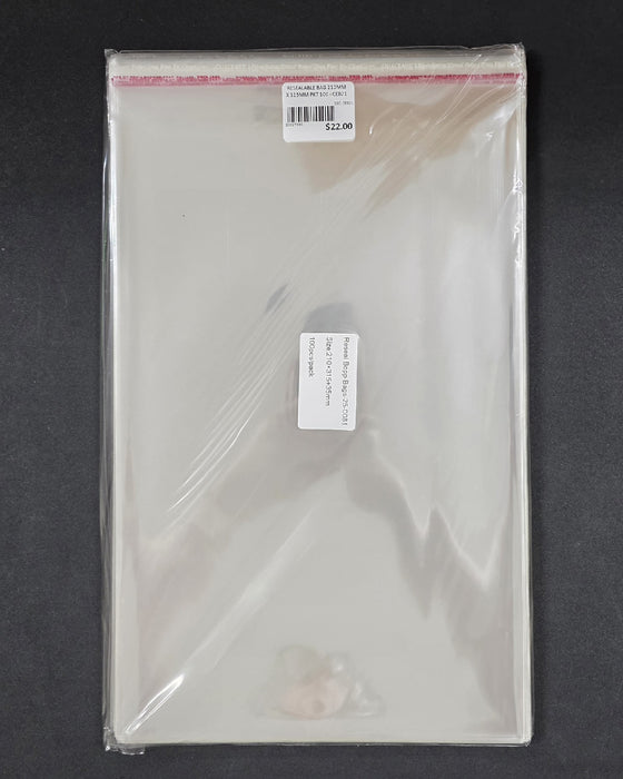 RESEALABLE BAG 210MM X 315MM PKT 100 - CEB21
