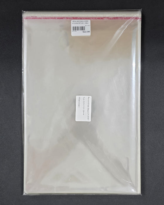 RESEALABLE BAG 220MM X 310MM PKT 100 - CEB22