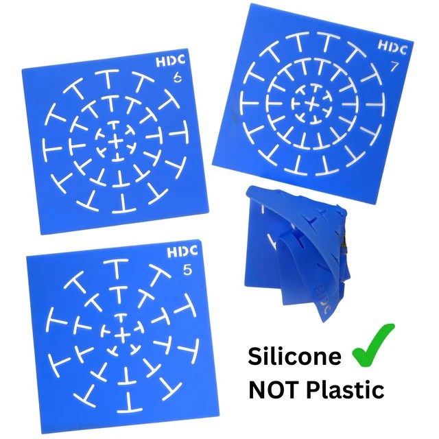 HAPPY DOTTING BLUE MANDALA  STENCIL SET 5,6,7  - STENCIL567