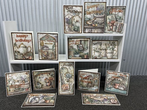 MICHELLE'S STAMPERIA HERBARIUM CARD KIT 13   - MICHELLE KIT 13