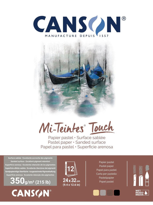 MI-TEINTES TOUCH 350 PAD 3 X 4 ASSORTED COLOURS 24 X 32CM - C200005424