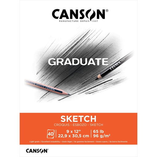 CANSON 40 SHEETS -SKETCH PAD GRAD SERIES C31250P033