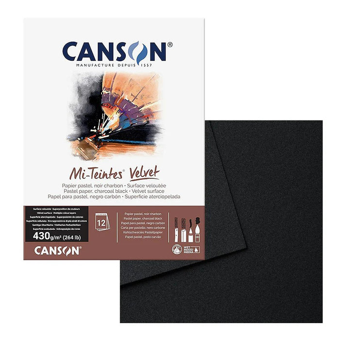 MI-TEINTES VELVET 430 PAD BLACK 31 X 41CM 12SH - C503508009