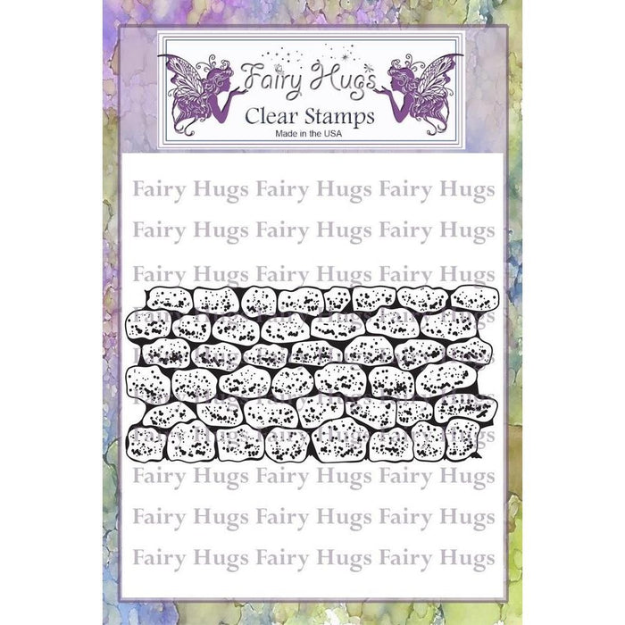 FAIRY HUGS CLEAR STAMP STONE WALL - FHS-063