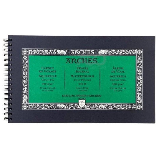 ARCHES TRAVEL JOURNAL COLD PRESSED : 15X25CM : 300GSM -A1711643