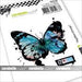 CARABELLE STUDIO TAMPONS ART STAMP MINI : PAPILLON GRUNGE - SMI0138
