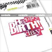 CARABELLE STUDIO TAMPONS ART STAMP MINI : HAPPY BIRTHDAY - SMI0157