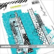 CARABELLE STUDIO TAMPONS ART STAMP A6 : MIXED MEDIA STRIPS B - SA60244