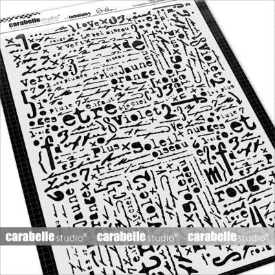 CARABELLE STUDIO POCHOIR A4 ART TEMPLATE : COMPOSITION CALLI - TE40108