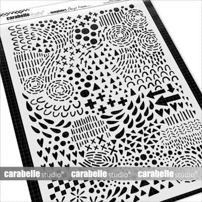 CARABELLE STUDIO POCHOIR A4 ART TEMPLATE : FOR THE LOVE OF L - TE40109