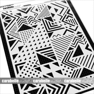 CARABELLE STUDIO POCHOIR A4 ART TEMPLATE : COMPOSITION AVEC - TE40116