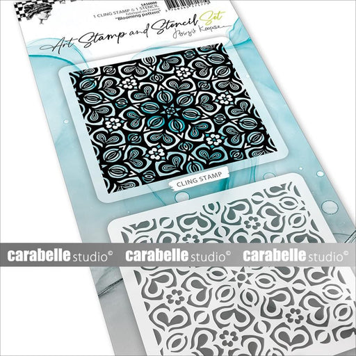 CARABELLE STUDIO ART STAMP AND STENCIL BLOOMING PATTERN - SAS0006