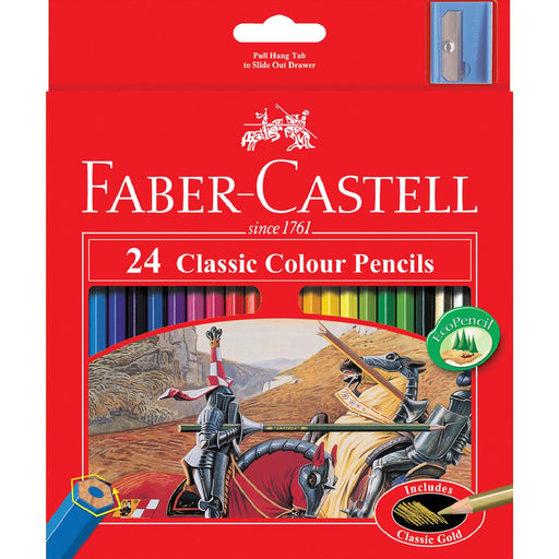 FABER - CASTELL  CLASSIC  COLOUR PENCILS PKT 24- 16-115854