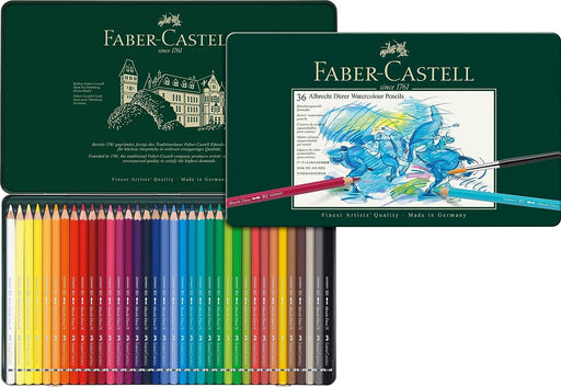 FABER - CASTELL WATERCOLOUR PENCIL ASSORTED TIN 36 - 18-117536