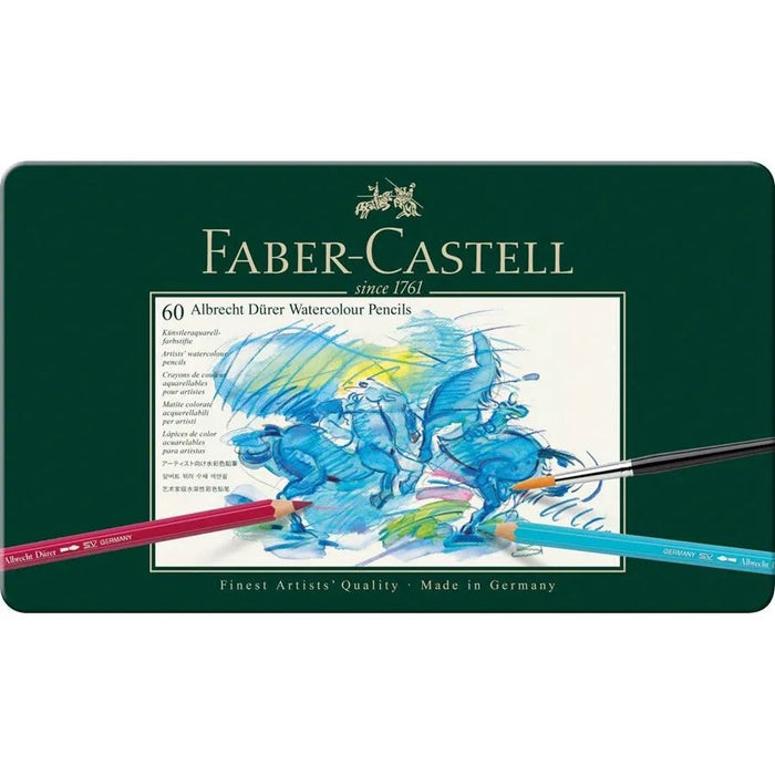 FABER - CASTELL WATERCOLOUR PENCIL ASSORTED TIN 60 - 18-117560