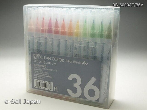 ZIG KURERAKE CLEAN COLOUR REAL BRUSH PEN IS PERFECT FOR QUIC 36 - RB-6000AT/36V