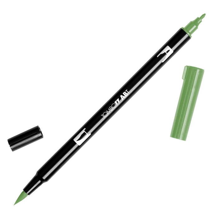 TOMBOW ABT 158 DUAL BRUSH PEN - DARK OLIVE - 600158