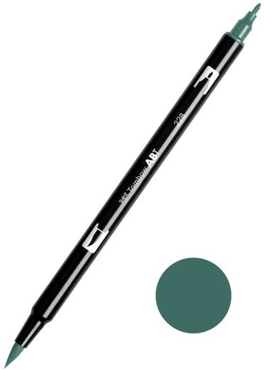 TOMBOW ABT 228 DUAL BRUSH PEN - GRAY GREEN - 600228
