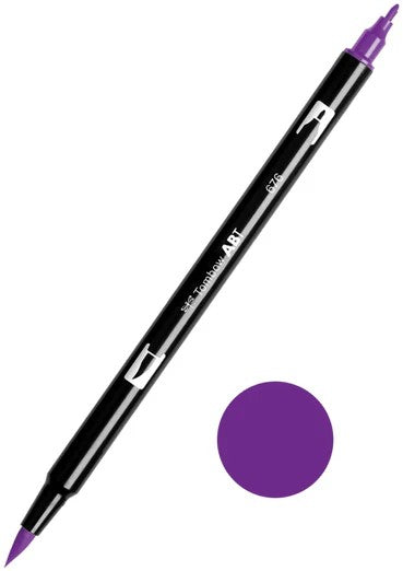 TOMBOW ABT 676 DUAL BRUSH PEN - ROYAL PURPLE - 600676