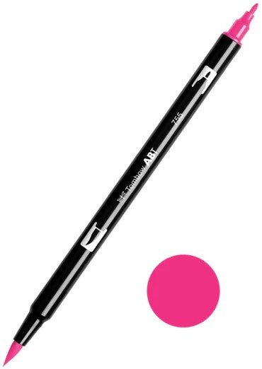 TOMBOW ABT 755 DUAL BRUSH PEN - RUBINE RED - 600755