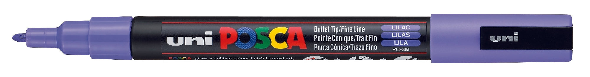 POSCA PAINT MARKER PC3M BULLET SHAPED LILAC - PC3ML