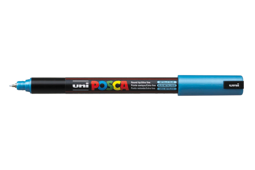 POSCA PAINT MARKER PC1MR PIN METALLIC BLUE - PC1MRMBL
