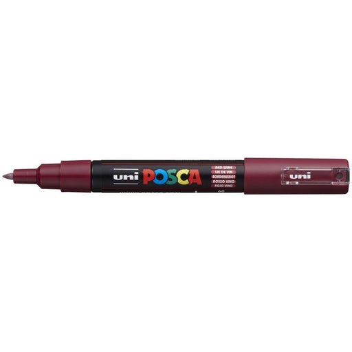 POSCA PAINT MARKER PC1M POLYTIP RED WINE - PC1MRWINE-1P
