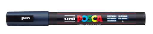 POSCA PAINT MARKER PC3M BULLET SHAPED NAVY BLUE - PC3MNAVY
