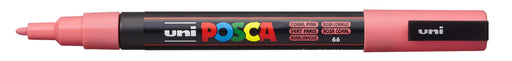 POSCA PAINT MARKER PC3M BULLET SHAPED CORAL PINK - PC3MCP