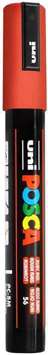 POSCA PAINT MARKER PC5M MEDIUM RUBY RED - PC5MRUBYR